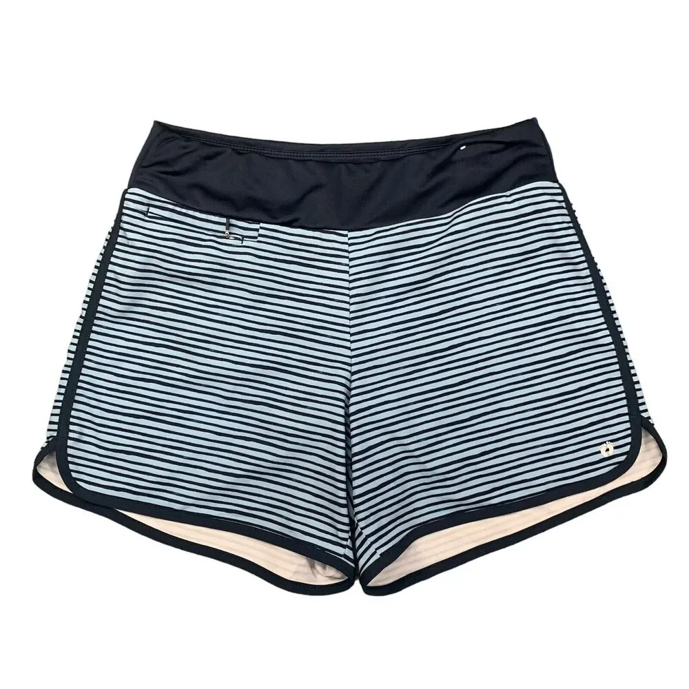 Hang Ten Swim Short Womens XS Extra Small UV Protect UPF 50+ Striped Pull On